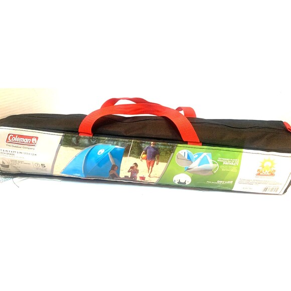 Coleman DayTripper Beach Shade Tent 7 FT 6 IN x 4 FT 5 IN - UV Guard / Blue - Picture 5 of 5